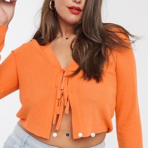 Orange Tied Sweater